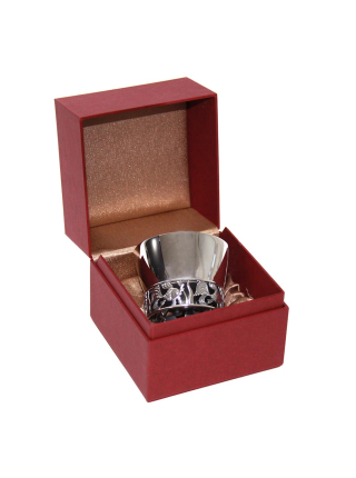 Серебряная икорница 930876н2 с футляром