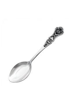 Серебряная десертная ложка "Цветок"