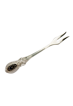 Вилка для лимона "Купеческий" рисунок (Серебро 925)
