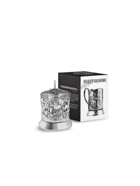 Подстаканник "Купчиха (Триумфальная)" посеребренный С36521/40