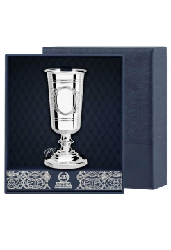 Серебряная рюмка "Джентльмен" с рисунком "Подарочный"
