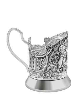 Подстаканник "Глава семьи (Триумфальная)" посеребренный