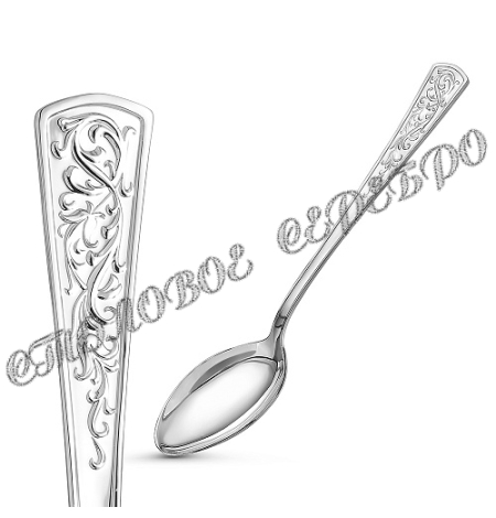 Серебряная чайная ложка "Стиль" с футляром