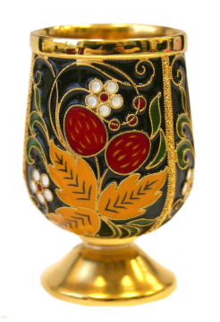 Серебряная рюмка «Хохлома»